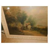 PICTURE WITH A PATH SCENE, HORSE & CART