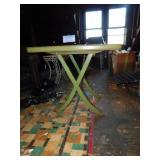 WOODEN COLLAPSIBLE GREEN PAINTED TABLE