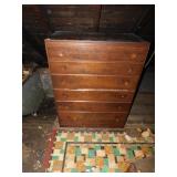DRESSER WITH 6 DRAWERS, 1 KNOB MISSING, WOOD