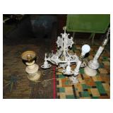 VINTAGE CHANDLIER, 3 LAMPS