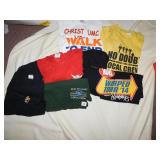 CREW T-SHIRTS XL, JOURNEY, KISS, NO DOUBLES, PLUS