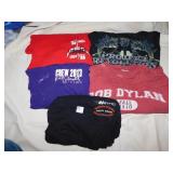 5 CREW T-SHIRTS XL INC. ROD STEWART, NSYNC, BOB