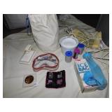 TREND SETTER CURLERS, MAKE UP BRUSHES, ICE BAGS,