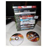 X BOX GAMES INC: AMPED, BURN OUT 3, GOD FATHER,