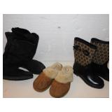 UGGS SLIPPERS SIZE 9, UGG BOOTS 8, MK RAIN BOOT