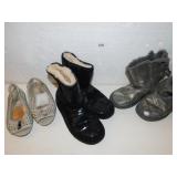 2 PAIRS UGG BOOTS WORN, SIZE 5, MK DRESS FLATS 7