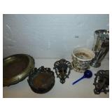VASE, POT, CANDLE HOLDERS, METAL PLATE, ETC.