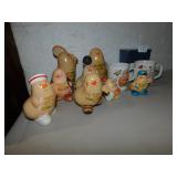 HUMAN BEAN FIGURINES & MUGS