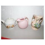 HULL VASE DOUBLE HANDLE, OVENWARE PITCHER, TEA