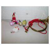 VINTAGE CHRISTMASE DECORATIVE LIGHT BULBS, ELF &