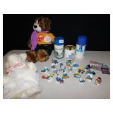 VINTAGE THERMOS, MICK JAGUAR BEAR, ETC