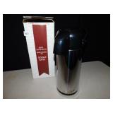 AIRPOT VACUUM BOTTLE GEVALIA KAFFE, NEW IN BOX.