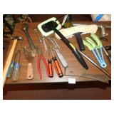 TOOLS; HAMMERS, SCREWDRIVERS, EXTENSION CORDS,