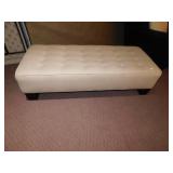 OTTOMAN NEEDS CLEANED, 60" X 25", BY MITCHEL GOLD