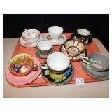 8 CUPS & SAUCERS, ROYAL STAFFORD, ANSLEY, ROYAL