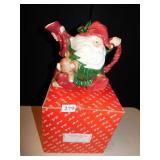 FITZ & FLOYD SANTA TEA POT