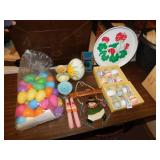 EASTER EGGS, TRAY, ETC