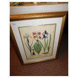 PAINTING FLOWERS, IRIS & LILIUM, 27.5" H X 23.5"