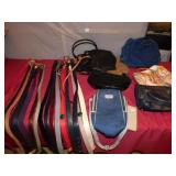 ASSORTED BELTS & PURSES
