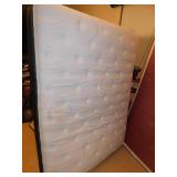 QUEEN SIZE MATTRESS & BOXSPRING, LIGHT STAINS