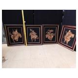 4 KNIGHTS ON HORSE BACK