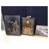 ASIAN PIECES, MOUNTAIN SCENE, WALL HANGER, MAN