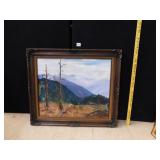 4 PICTURES, 2 MOUNTAIN SCENES, 2 TREE SCENES