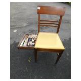 SEWING CHAIR WITH DRAWER ON SIDE WITH THREAD