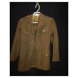 US MILITARY JACKET, SOME MOTH HOLES ON BACK SIDE