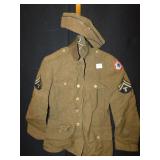 ARMY JACKET, HAT, PANTS, WOOL SOCKS, HANKIE