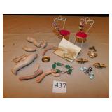 DRAGON FLY PINS, BABY BRACELET, DOLL PARTS, ETC