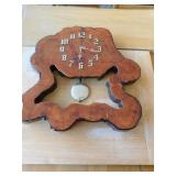 SYPRUS WOOD CLOCK 18" X 17.5"