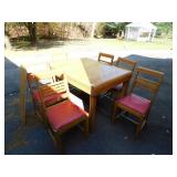KUEHNE OAK TABLE 6 CHAIRS, 60