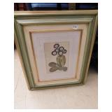 SOICHER MAVIN ART, VIOLET AURICULA 31" H X 26.5"