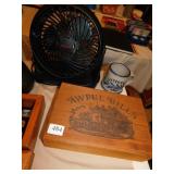 AWFUL BILLS WOOD BOX, MUG ANTIETAM AND HONEYWELL