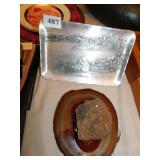 WA PITTSBURGH INCLINE, TRAY, POLISHED GEOD STONES