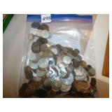 APPROX 100 FOREIGN COINS