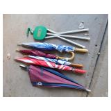 SPECTATOR SEAT, 5 UMBRELLAS