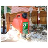 LAMP, GAS CAN NEW 1.5 GAL, ANGEL, 2 HATS, GERMAN