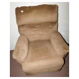 TAN RECLINER, SOME LIGHT WEAR.