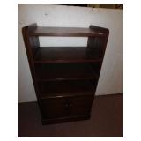 WOODEN STAND, SOME KNICKS, 42" H X 22" W X 15" D