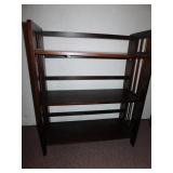 FOLDING BOOKCASE, MADE IN ROMANIA, 33.5" TALL X