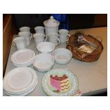 PFALTZGRAFF DISHES, CANISTER  & MUG HAS CHIP ON