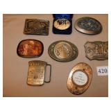 BELT BUCKLES, NRA, POLICE COMBAT, GRAND OLD