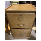 OAK 2 DRAWER FILE