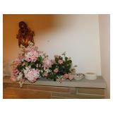 DECORATIVE FLOWERS, WALL PLAQUE, LENNOX BOWL