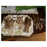 FLATWARE UNMATCHED NOBILITY PLATE SERVICE FOR 12