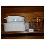 CORNING WARE, AND MEASURING CUPS