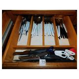 VINTAGE SILVERWARE AND MISC. KITCHEN UTENSILS