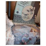 2 THROWS, ANGEL AND BIRD